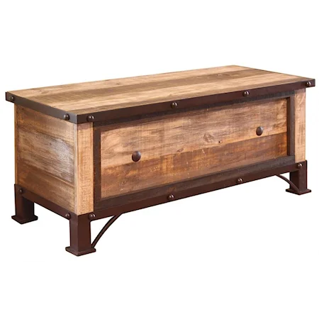 Rustic Lift Top Bedroom Trunk